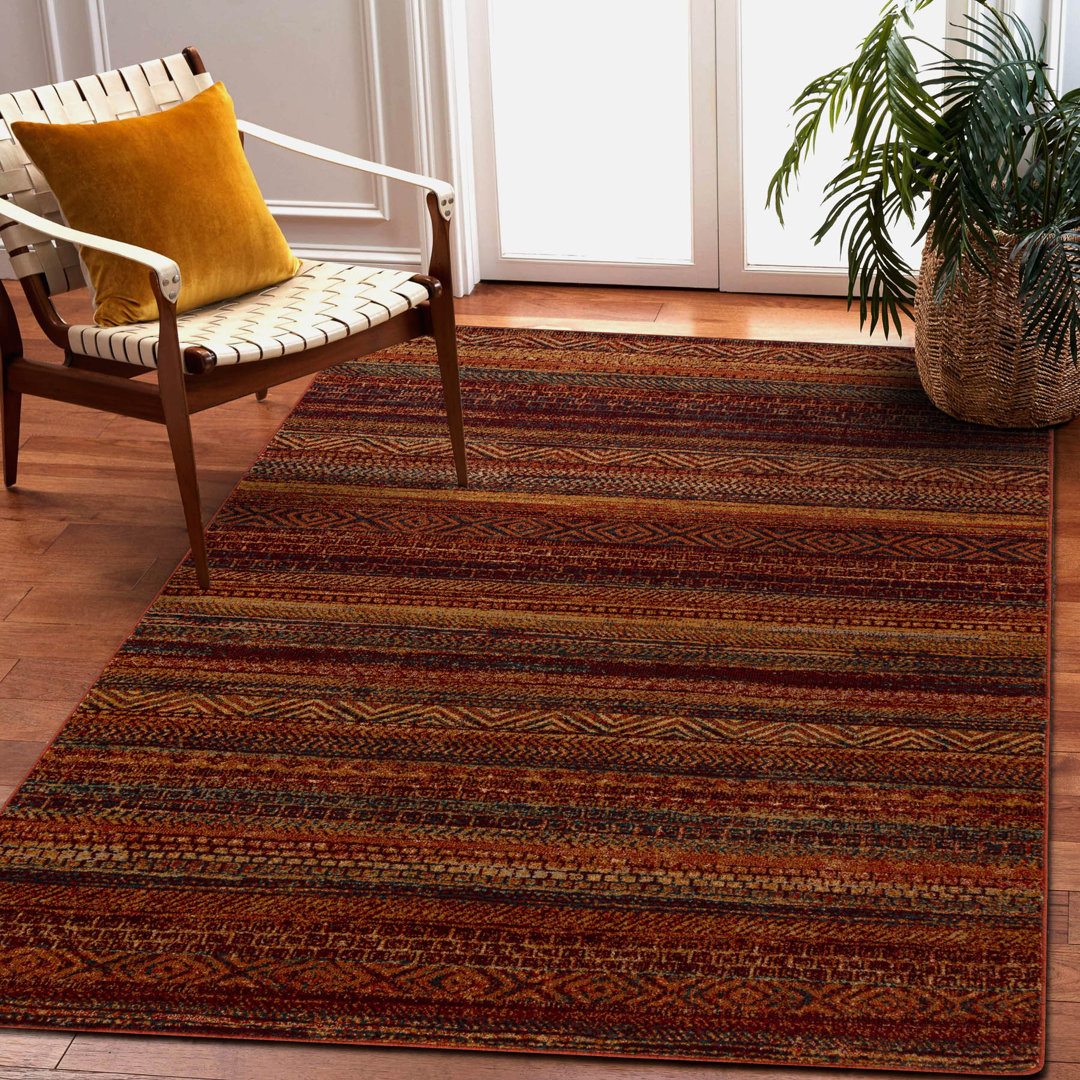 Carpets Luszczow Traditional Wool Red Rug Red Rectangle 135 x 200cm